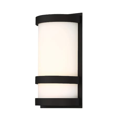 Dweled Latitude 10in LED Indoor and Outdoor Wall Light 3000K in Black WS-W526